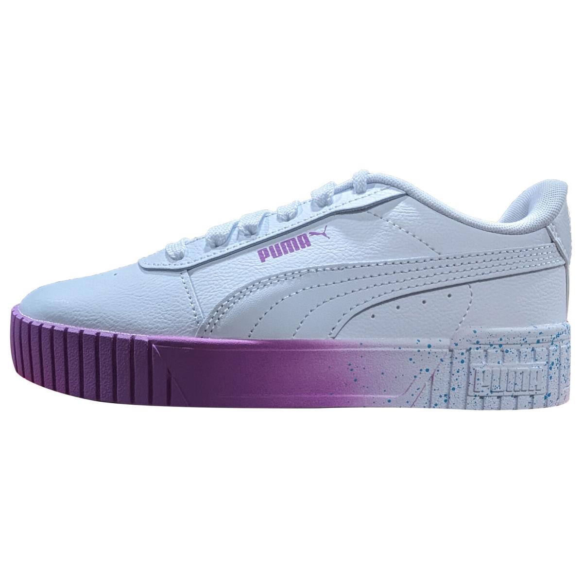 Big Kid`s Puma Carina 2.0 Fade Speckle White-white-muave Pop 394571 01 - White-White-Muave Pop