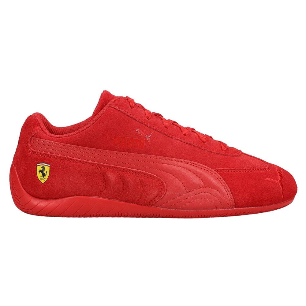 Puma Scuderia Ferrari Speedcat Lace Up Mens Red Sneakers Casual Shoes 306796-03 - Red