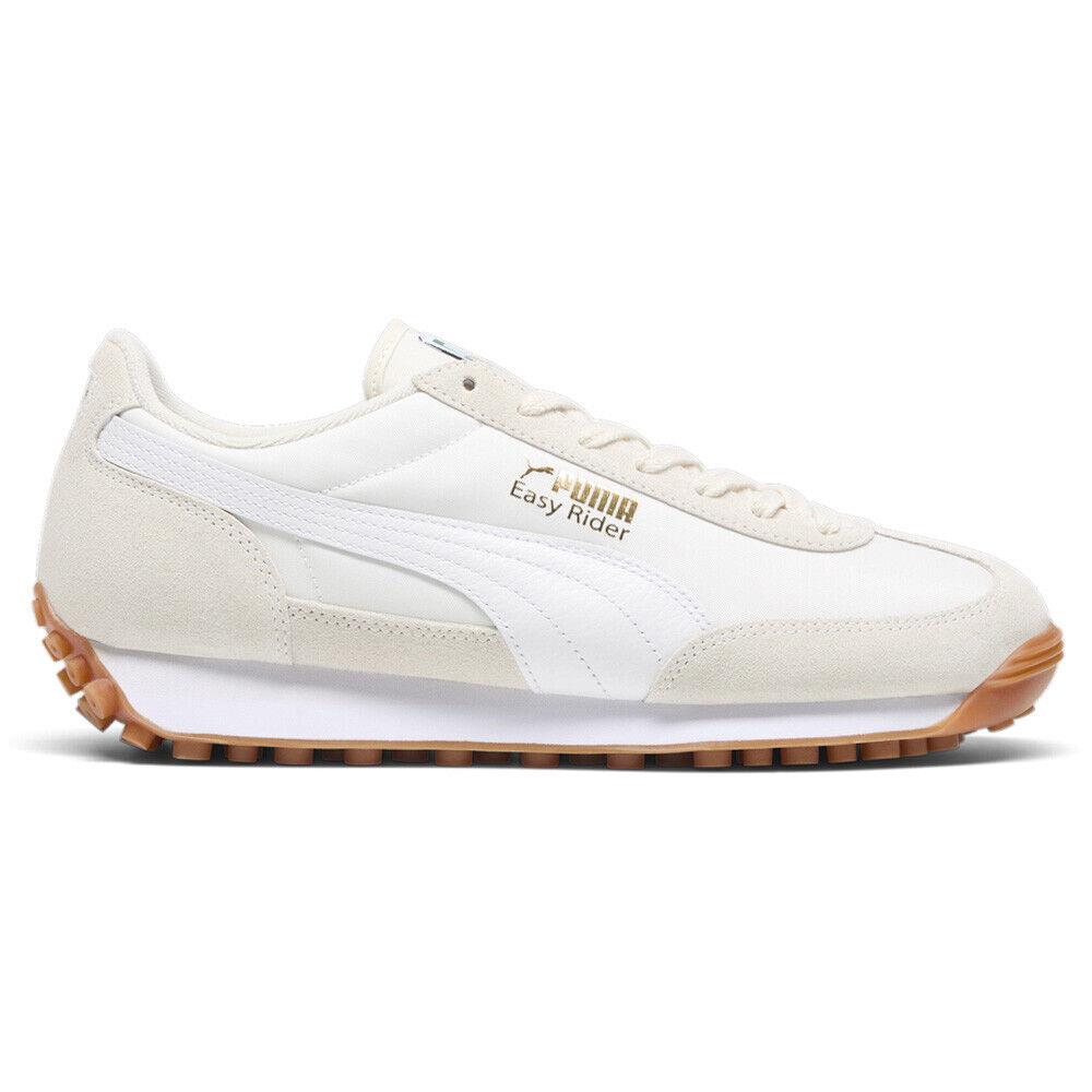 Puma Easy Rider Vintage Lace Up Mens Beige White Sneakers Casual Shoes 3990281