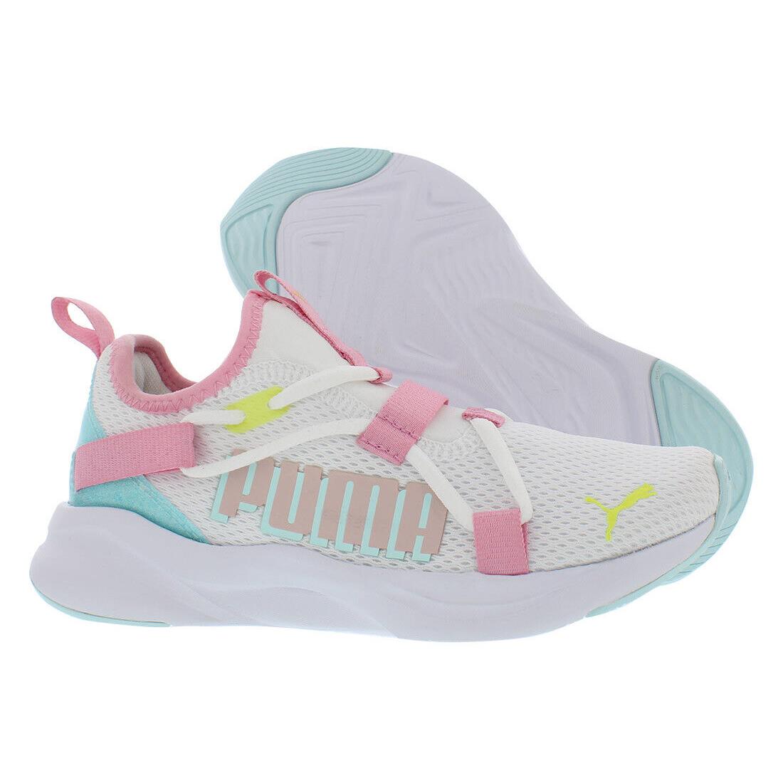 Puma Softride Rift So Popglitch Girls Shoes - White/Pink, Main: Pink