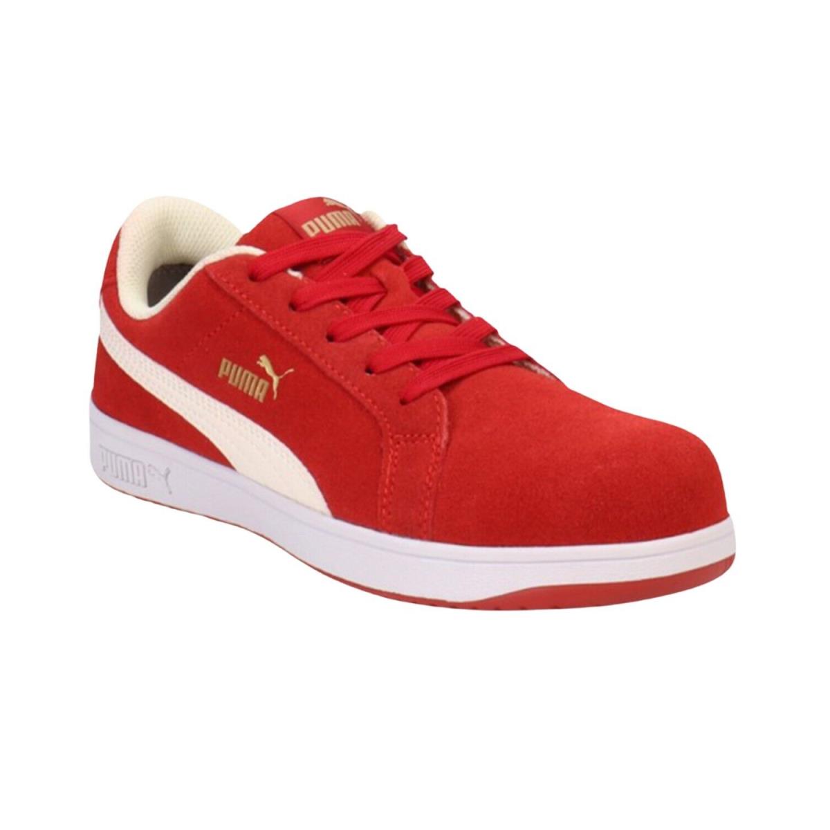 Puma Safety Women`s Icon Suede Low Eh Toe Work Shoes Composite - 640135 8 M US