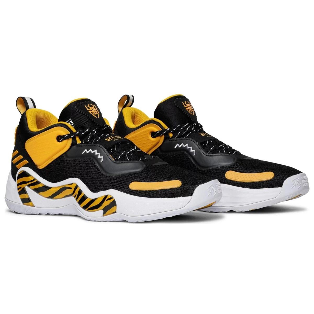 Adidas Men D.o.n. Issue 3 Basketball Sneakers Black/yellow GZ5528