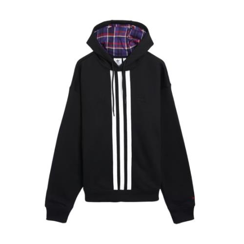 JG1337 Adidas Originals Men`s Korn Pullover Sweatshirt Black White Hoodie