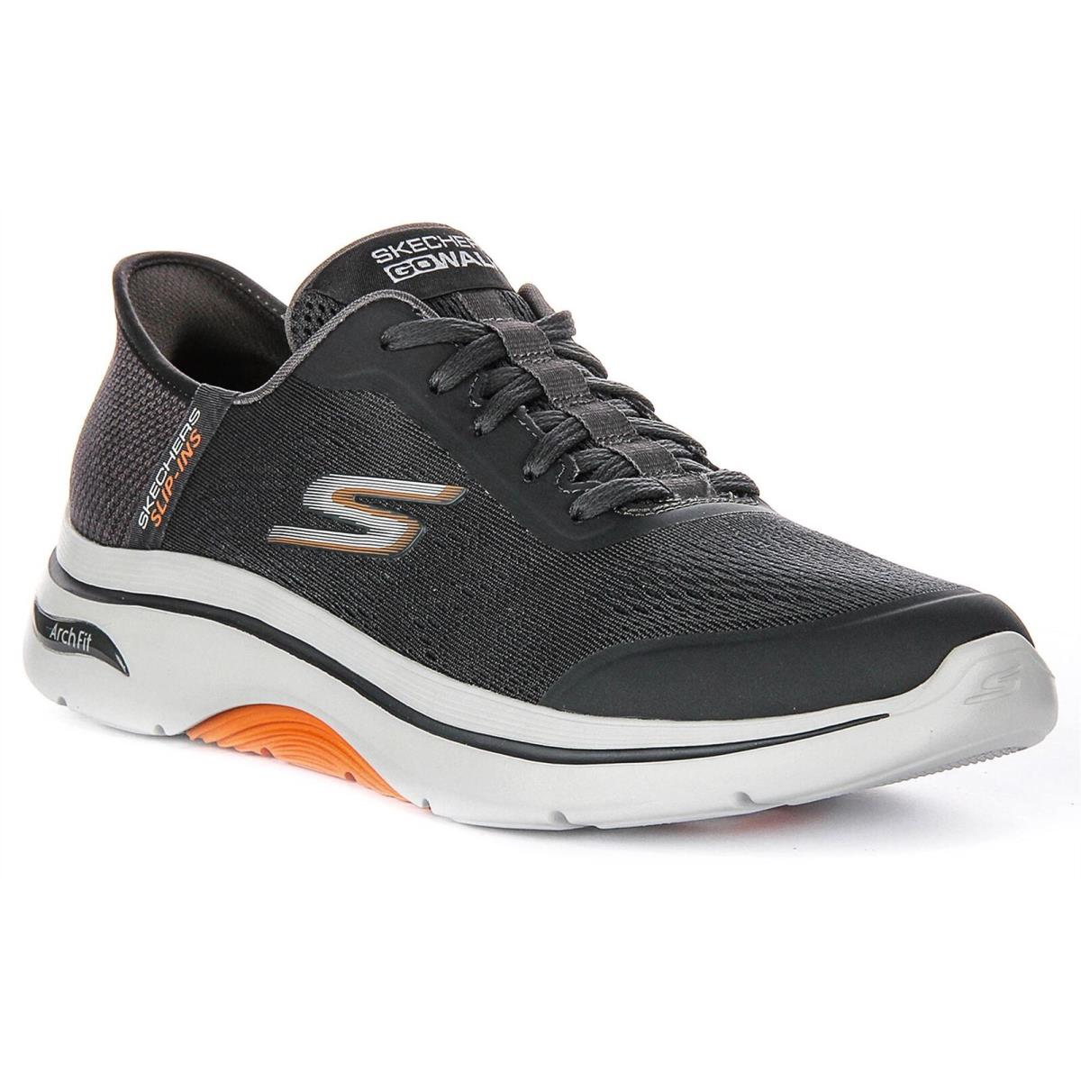 Skechers Arch Lace Up Simplicity 2 Mesh Mens Sneakers Charcoal US 8 - 13