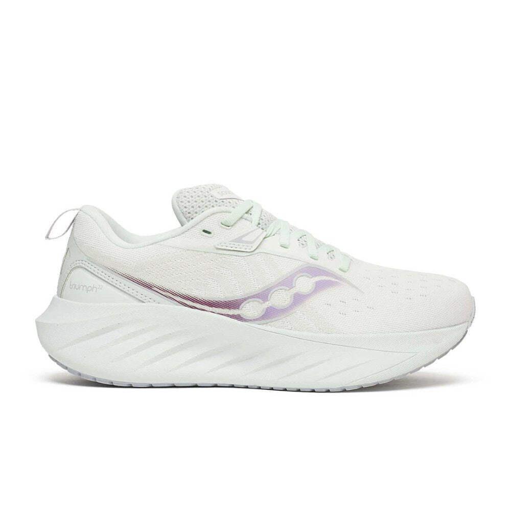 Saucony Women`s Triumph 22 Running Shoes Wide - White/foam