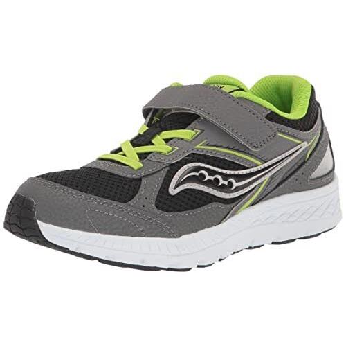 Saucony Cohesion 14 Sneakers Grey/black/green Size 2 Unisex Big Kid