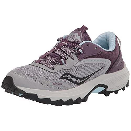 Saucony Women`s Excursion TR15 Trail Running Shoe Alloy/mauve Size 9