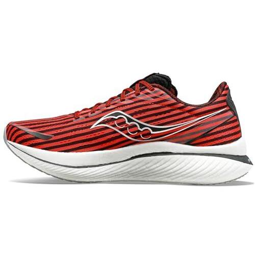 Saucony Men`s Endorphin Speed 3 Sneakers Black Red Size 5