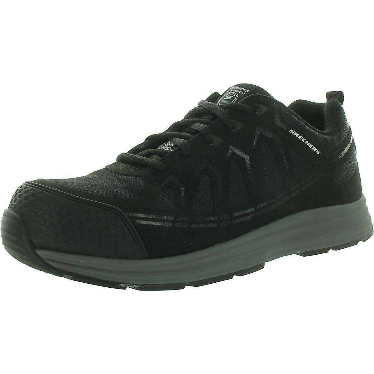 Skechers Mens Malad II Black Mesh Work Safety Shoes 11 Medium D Bhfo 8028