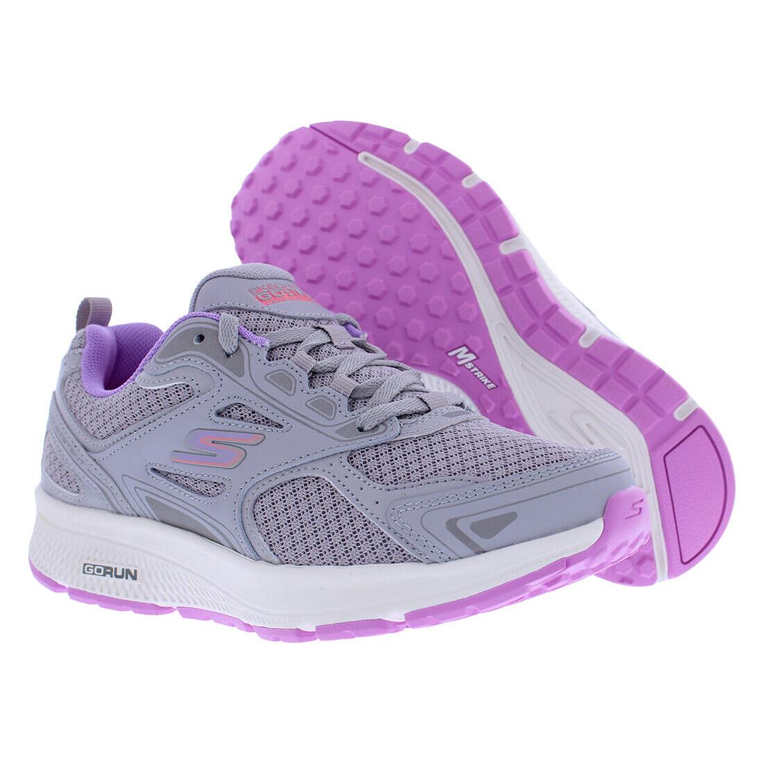 Skechers Go Run Consistent Womens Shoes Size 6.5 Color: Grey/lavender - Grey/Lavender, Main: Grey