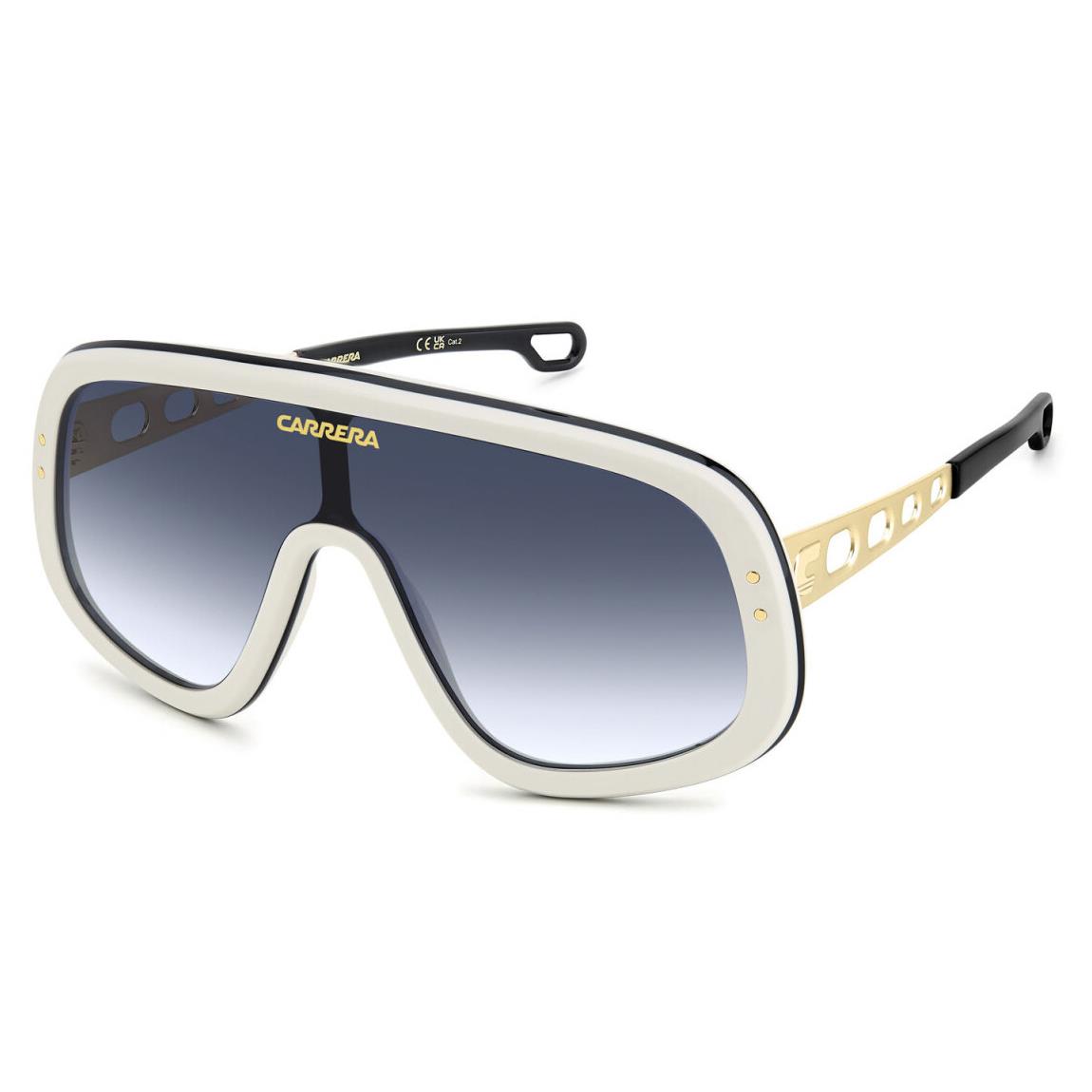 Carrera Flaglab 17 B4E 08 White Gold/blue Shaded Mask Men`s Sunglasses