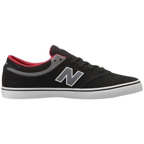 New Balance Quincy 254 Skate Shoes Black Grey Red