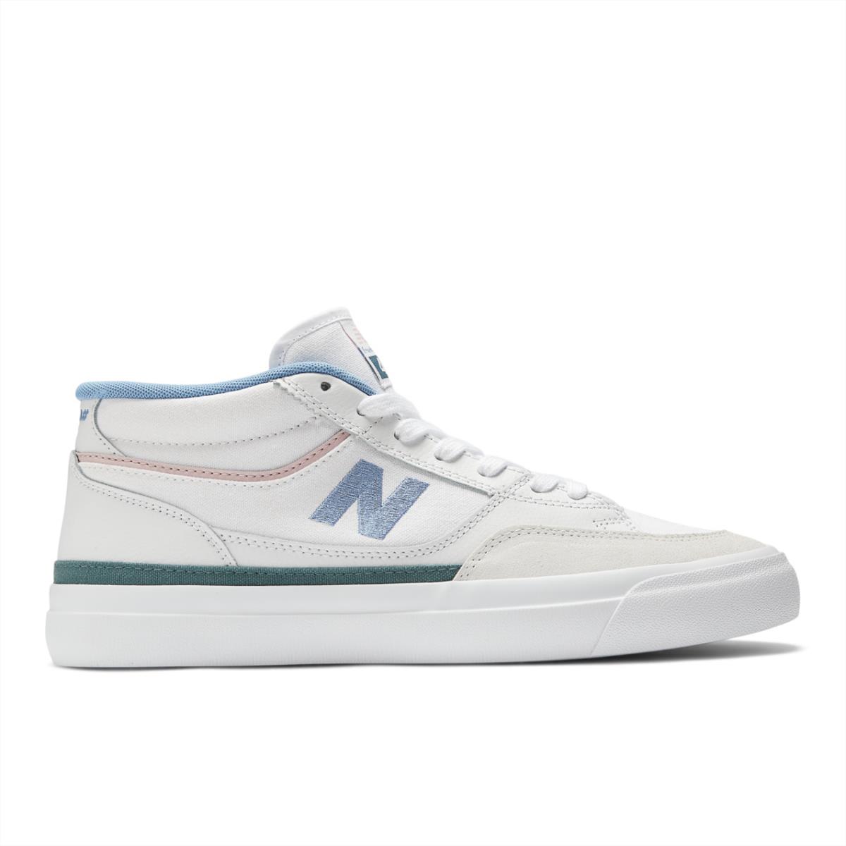 New Balance Numeric Men`s Franky Villani 417 White Blue Laguna Shoes