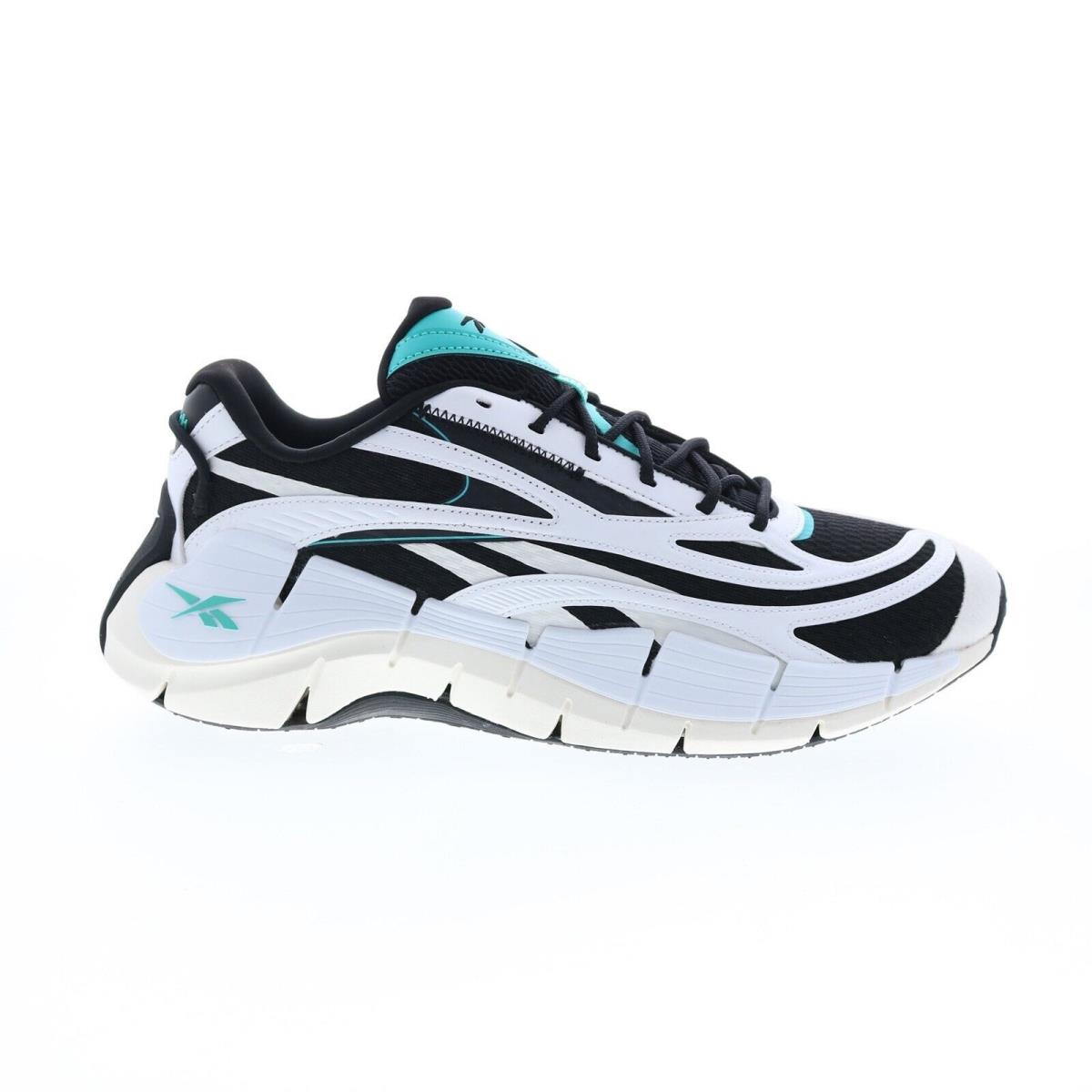 Men Reebok Zig Kinetica 2.5 Running Shoes Size 11.5 White Black Green GV7002 - White