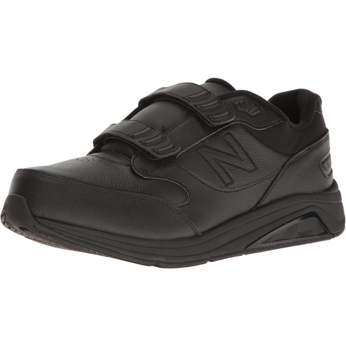 New Balance Men`s 928 V3 Hook Loop Walking Shoe - Black/Black