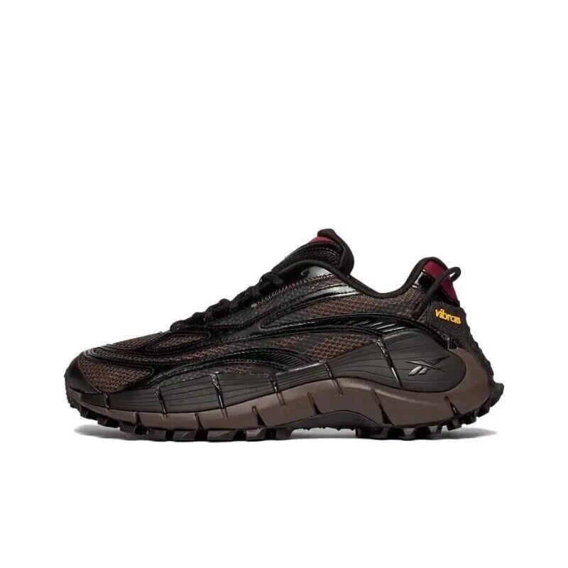 Men Reebok Zig Kinetica 2.5 A$ap Nast Running Shoes Size 9.5 Brown Black FZ5855 - Brown