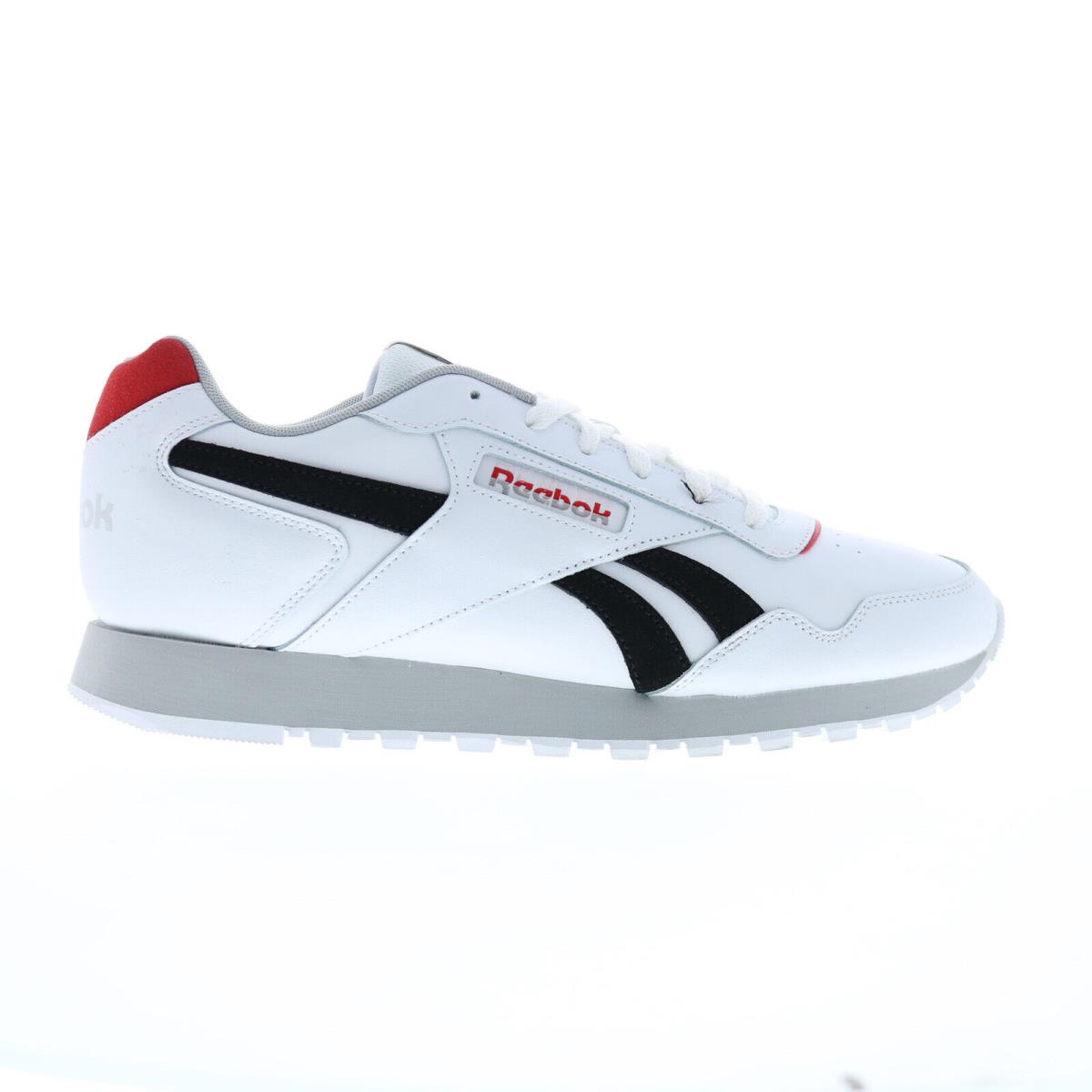 Reebok Glide Mens White Leather Lace Up Lifestyle Sneakers Shoes 11