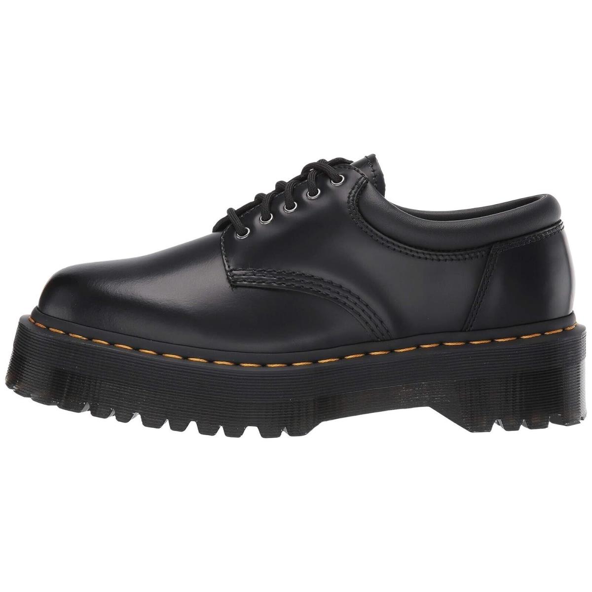 Dr. Martens Leather Platform Casual Shoes Black Women Size 11 Men 10