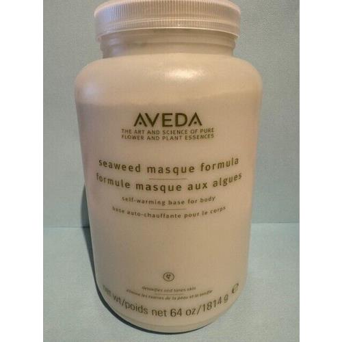 Aveda Professional Seaweed Masque Formula Self Warming Body Rare 64oz