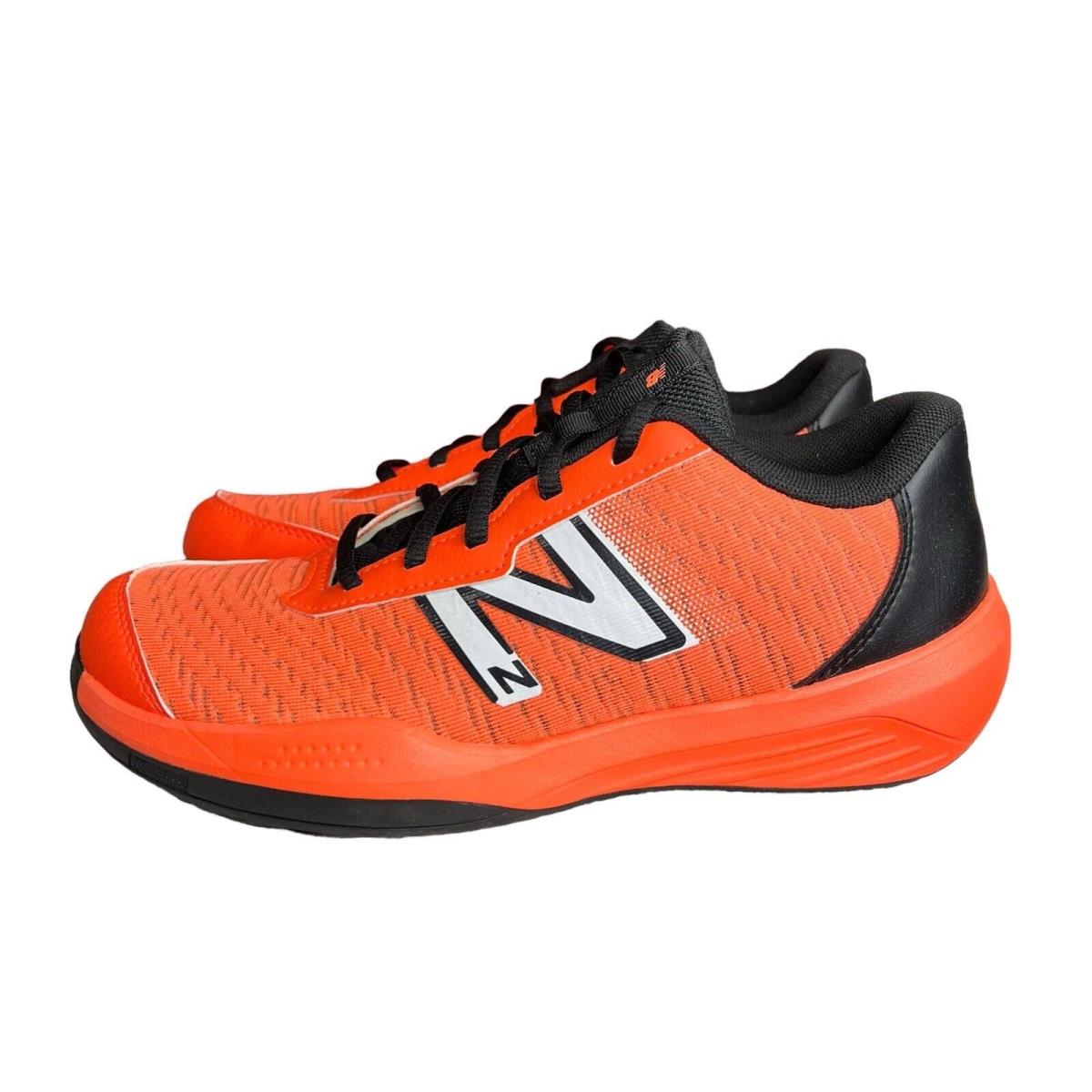 New Balance Kids 996 V5 Tennis Shoe Kids Size 7 Orange Black Sneakers - Black