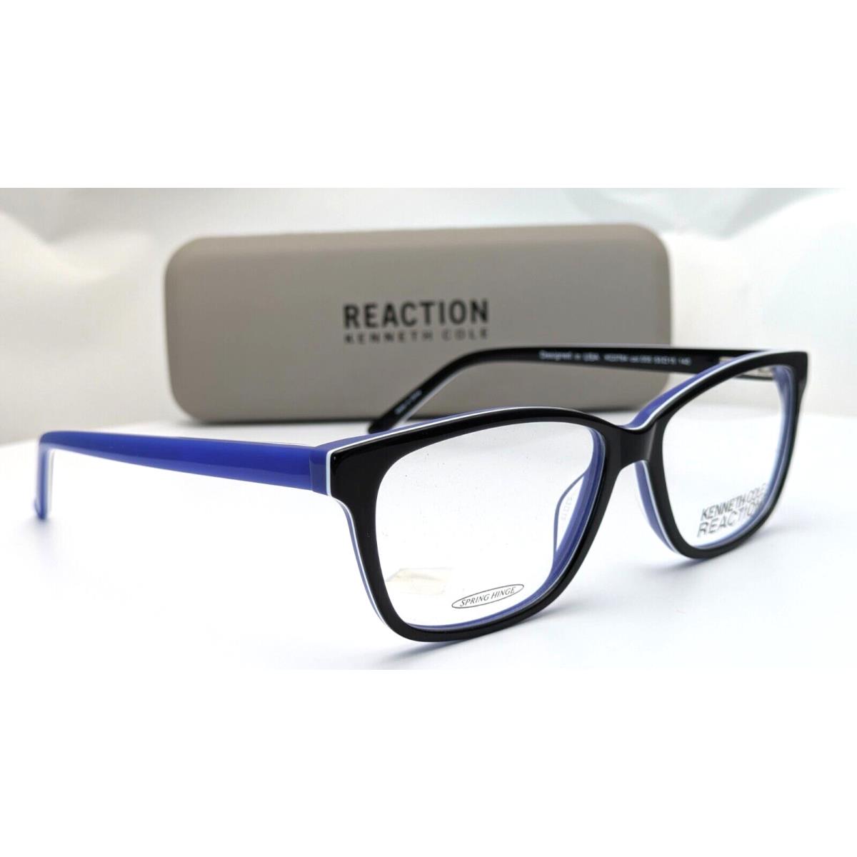 Kenneth Cole Reaction KC0764 005 Black/blue Rectangle Mens Eyeglasses 53mm