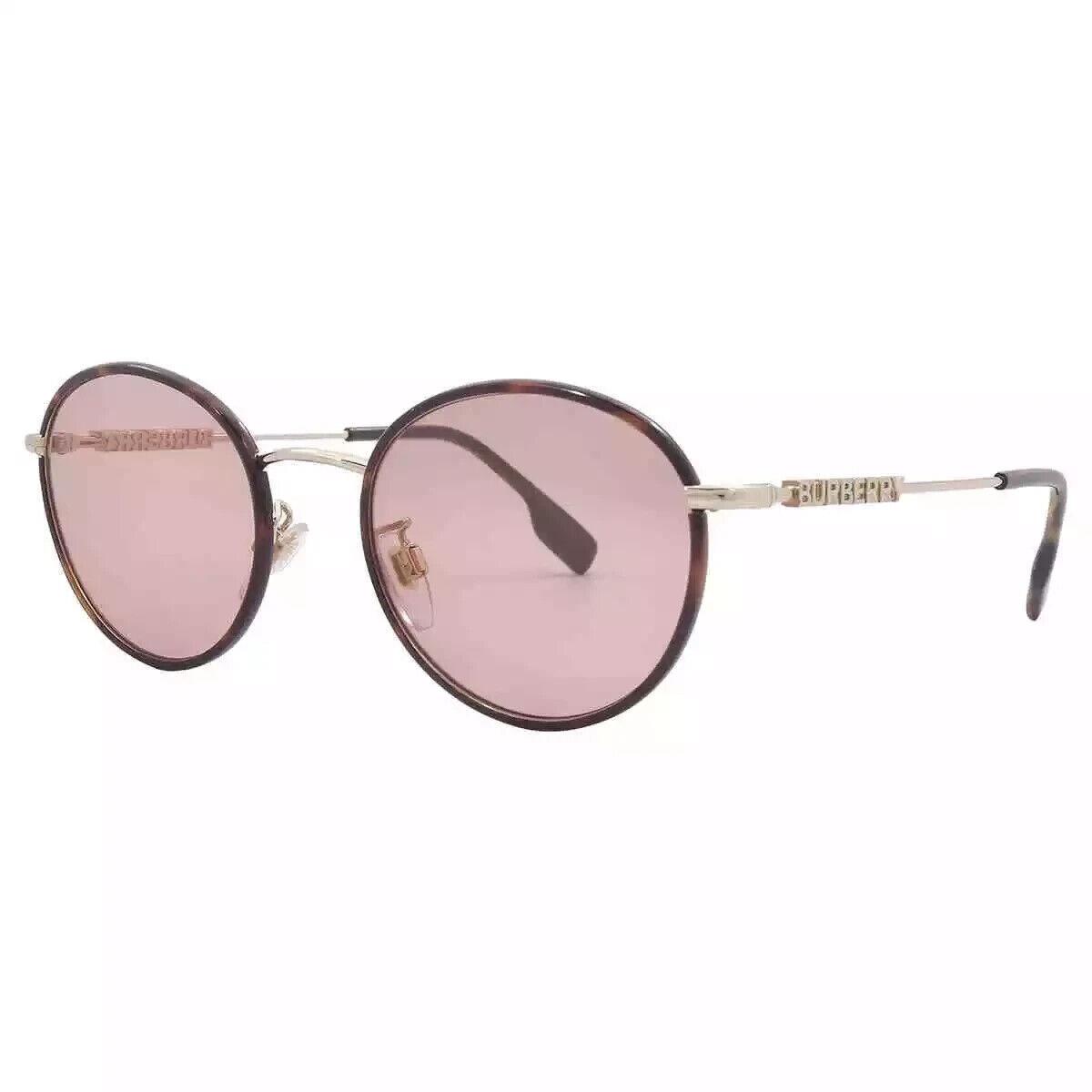 Burberry Dark Pink Round Ladies Sunglasses BE3148D 132284 51