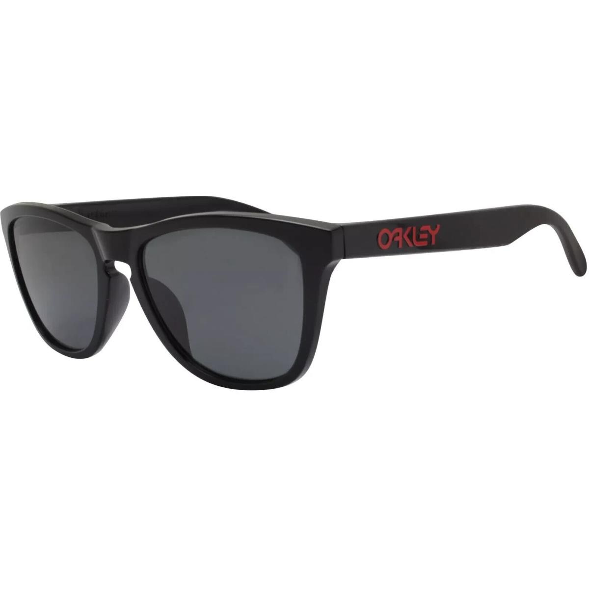 Oakley Sunglasses Frogskins A Polished Black Prizm Grey OO9245-B8 - Frame: Black, Lens: Gray