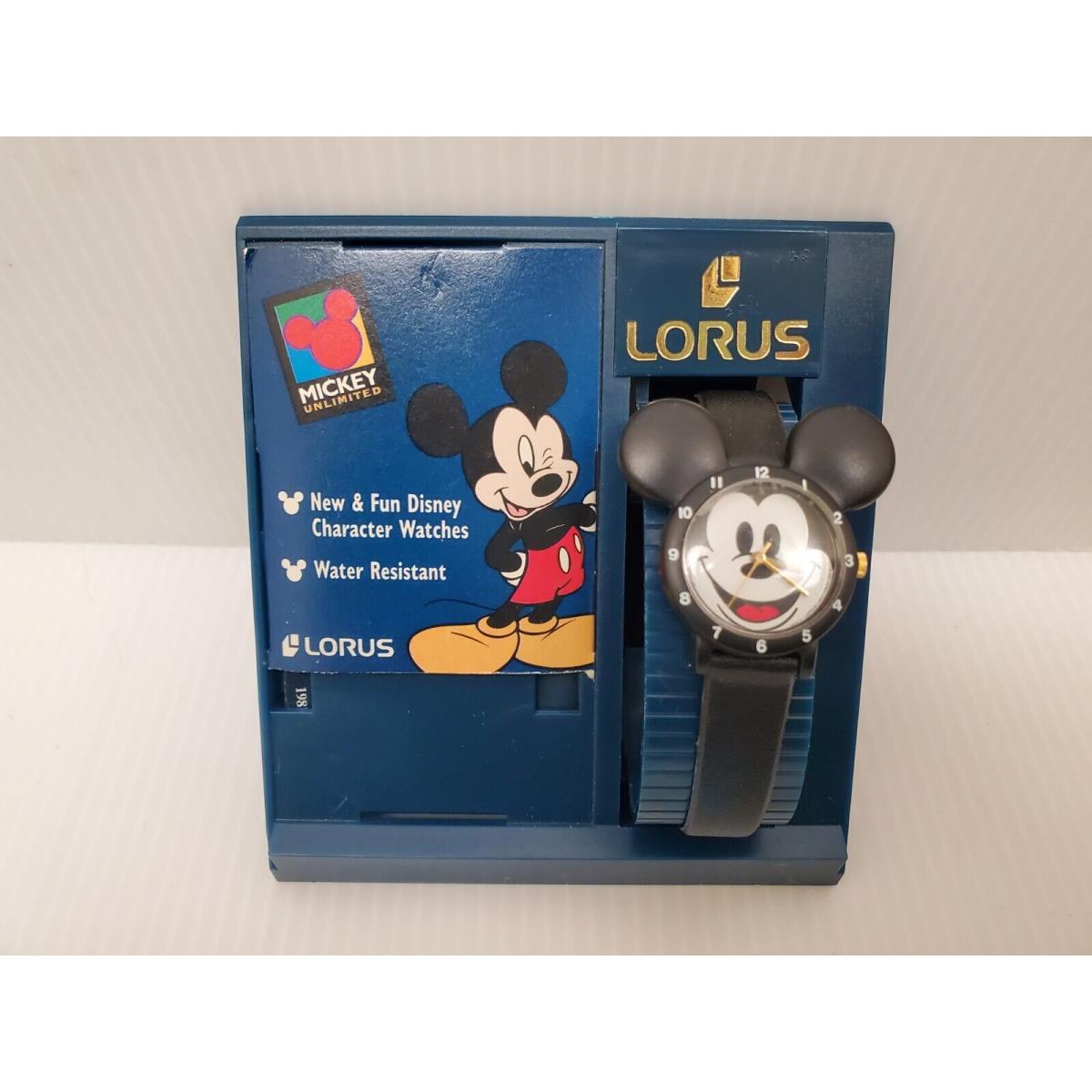 Lorus Seiko Mickey Mouse Watch w/ Ears Disney Womens - Icon Watch Black Nos