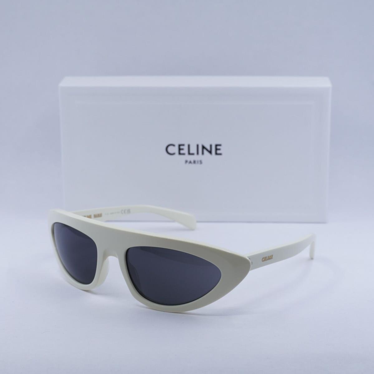 Celine CL40261I 25A Shiny Ivory/smoke 60-19-125 Sunglasses