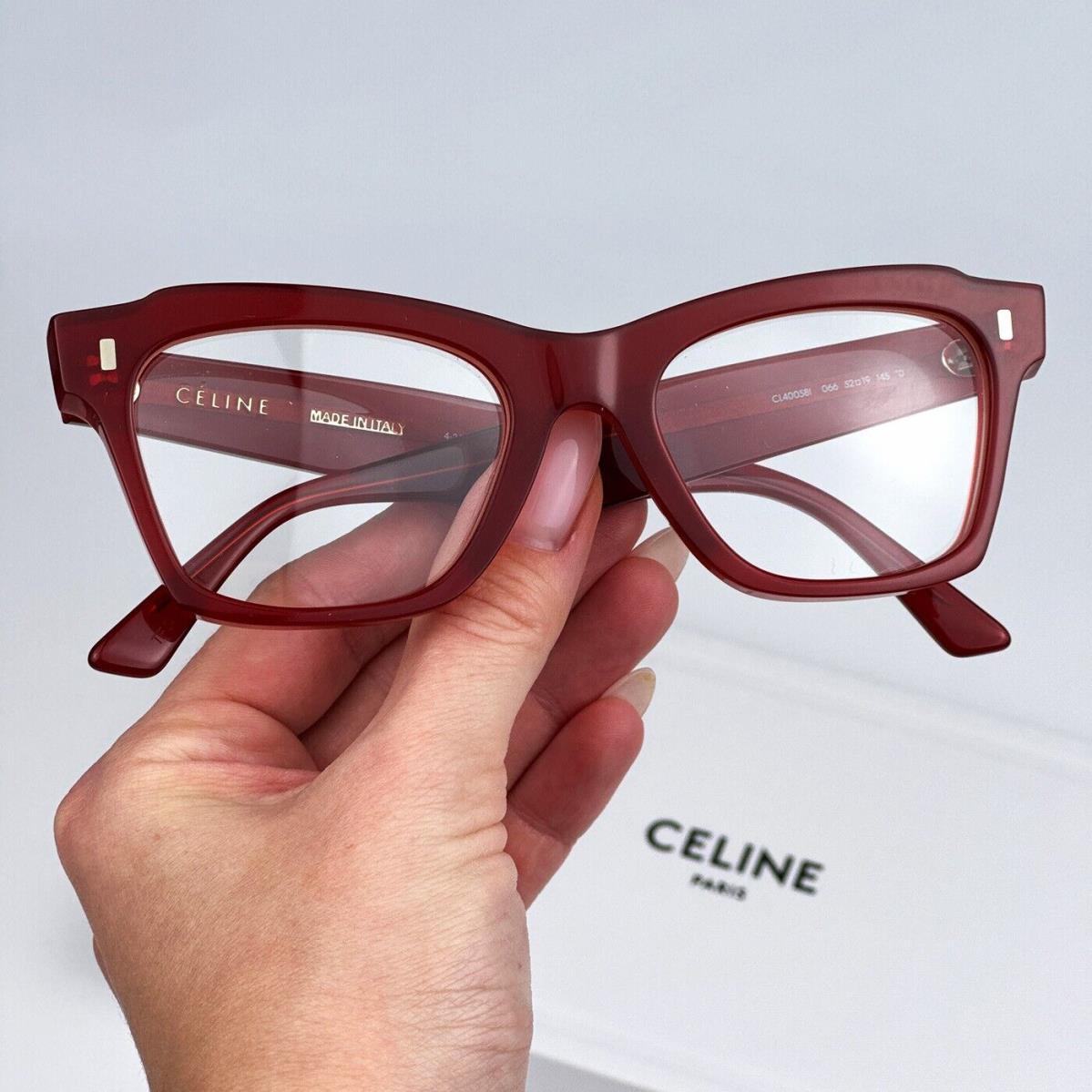 Celine CL40058I 066 Red Demo Butterfly Women Eyeglasses CL 40058I