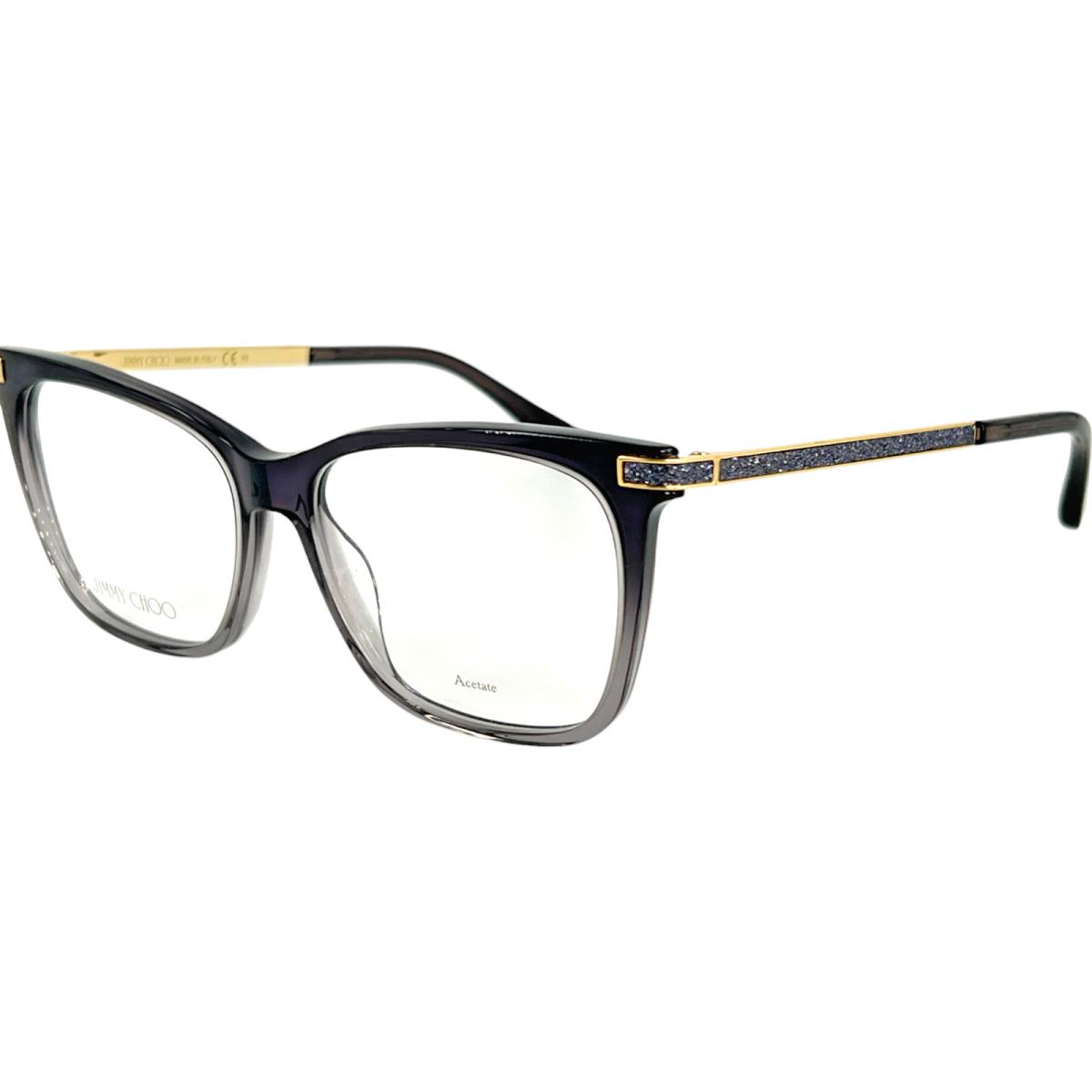 Jimmy Choo JC353 Womens Plastic Eyeglass Frame KB7 Grey 53-15 Italy w Case