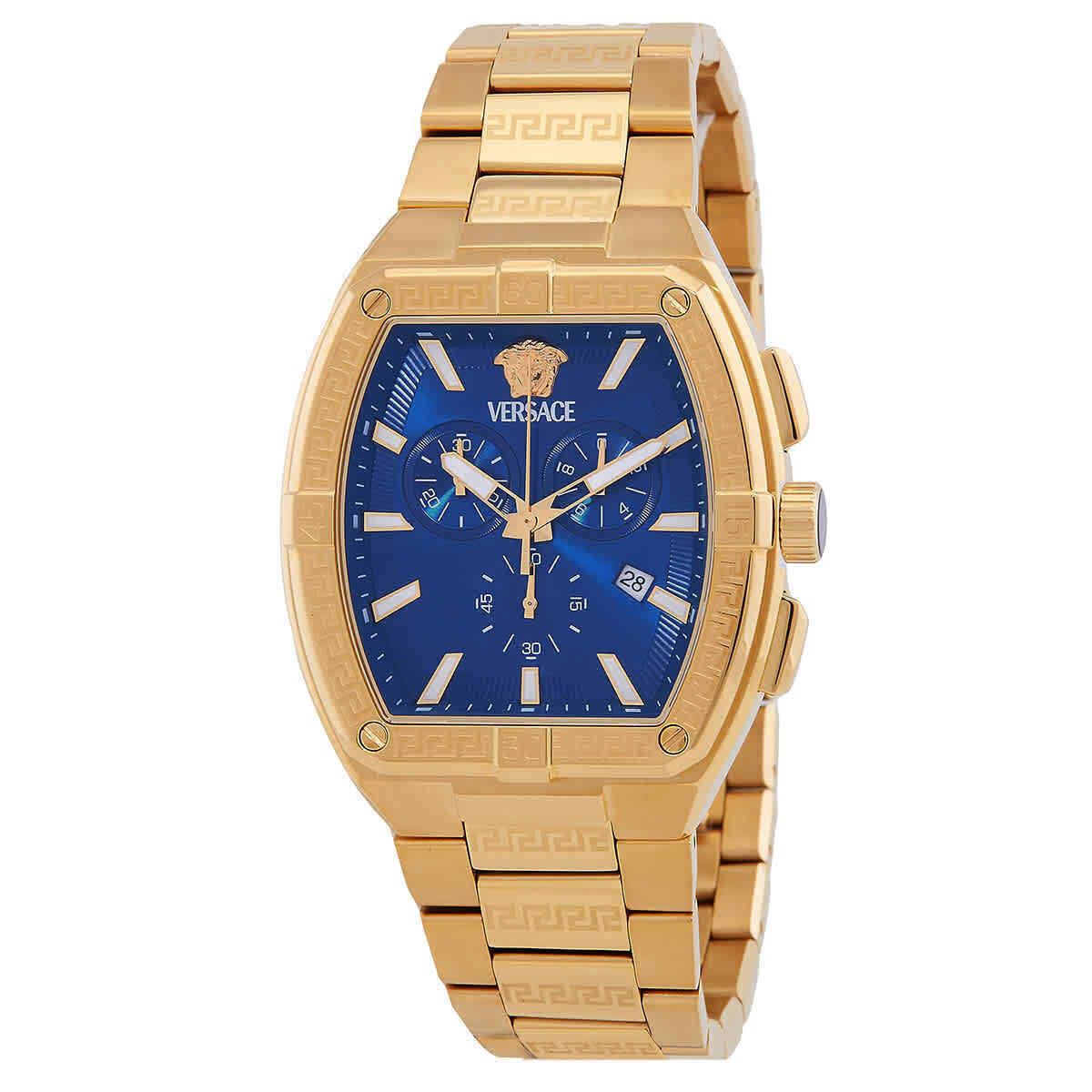 Versace Chronograph Quartz Blue Dial Men`s Watch VESP00724