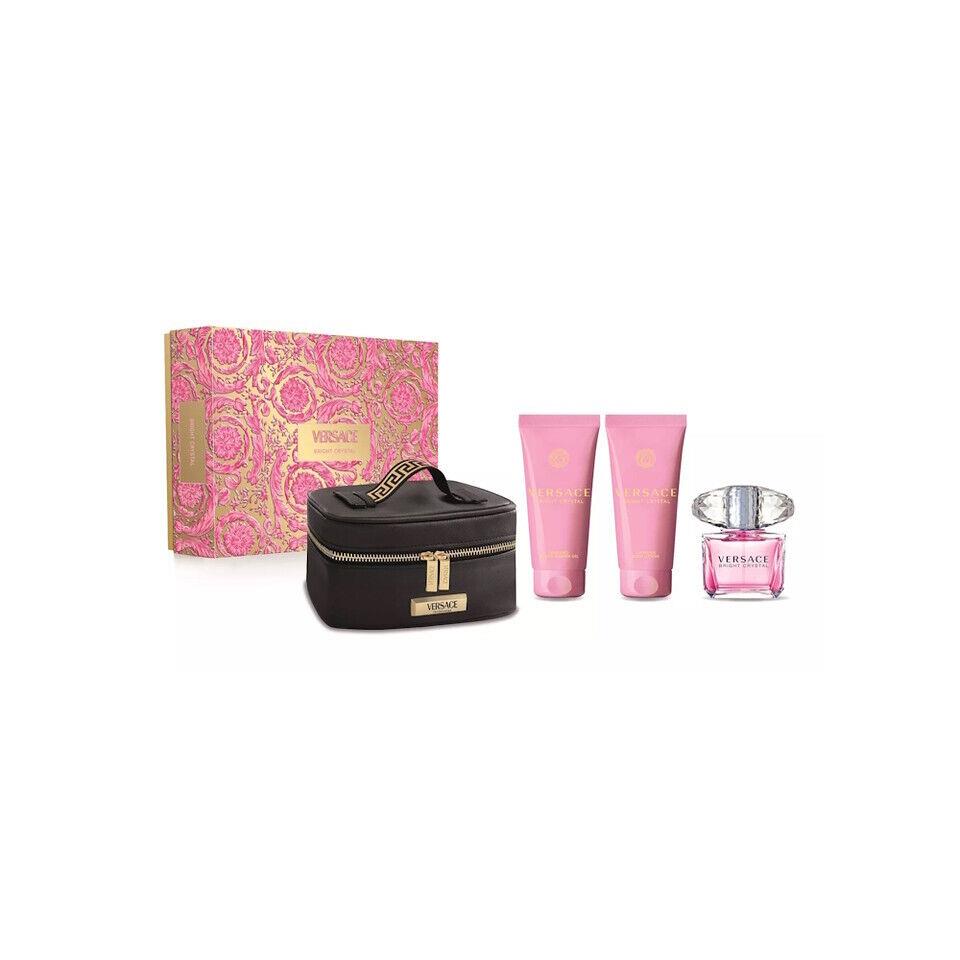 Versace Bright Crystal 4 Piece Eau de Toilette Gift Set For Women