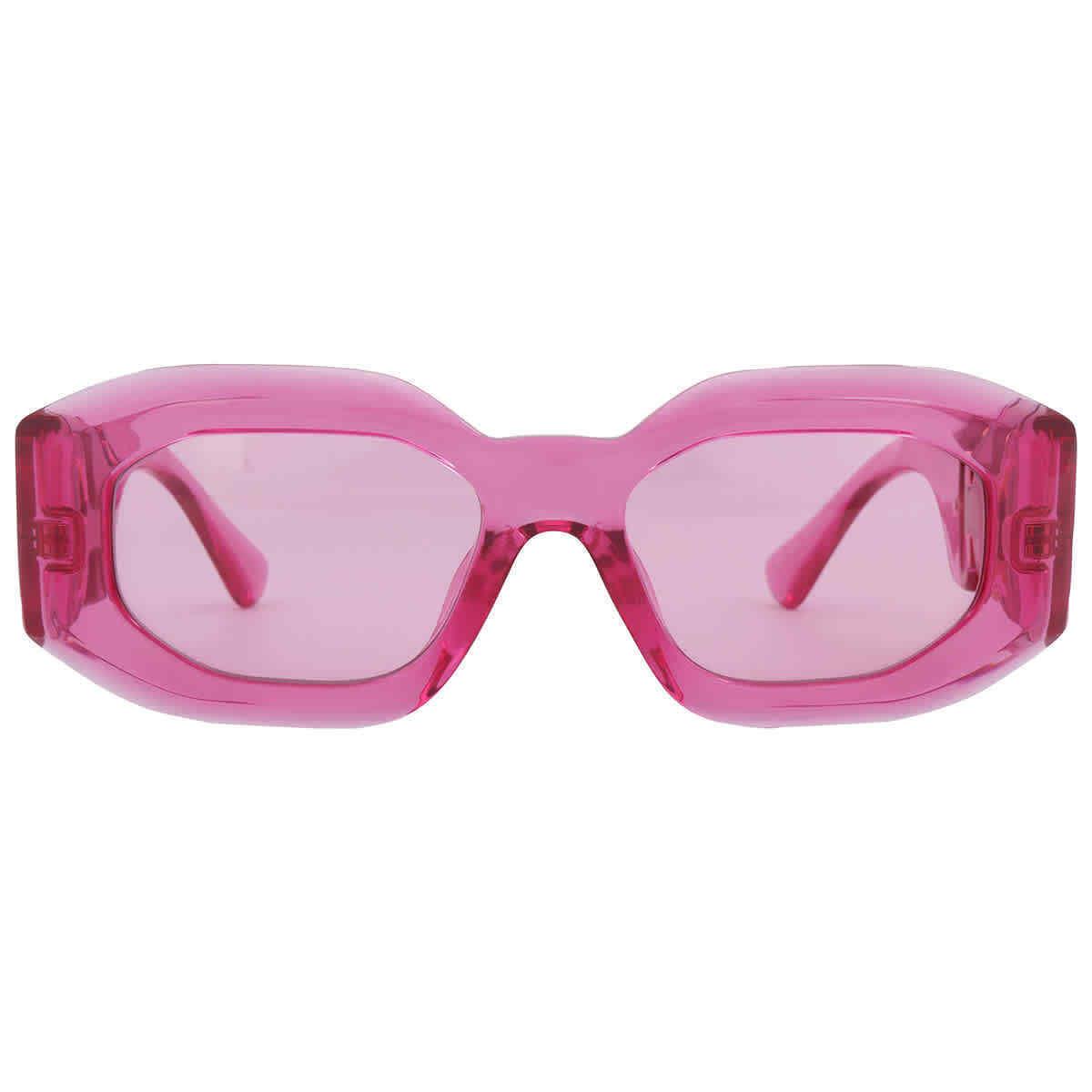 Versace Pink Irregular Men`s Sunglasses VE4425U 542184 54 VE4425U 542184 54