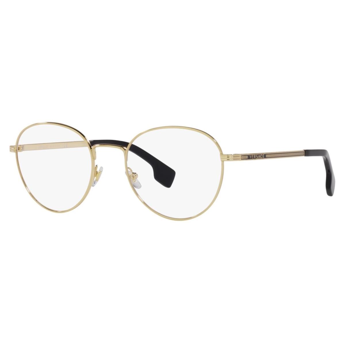 Versace VE 1279 1002 Gold Metal Round Eyeglasses 53mm