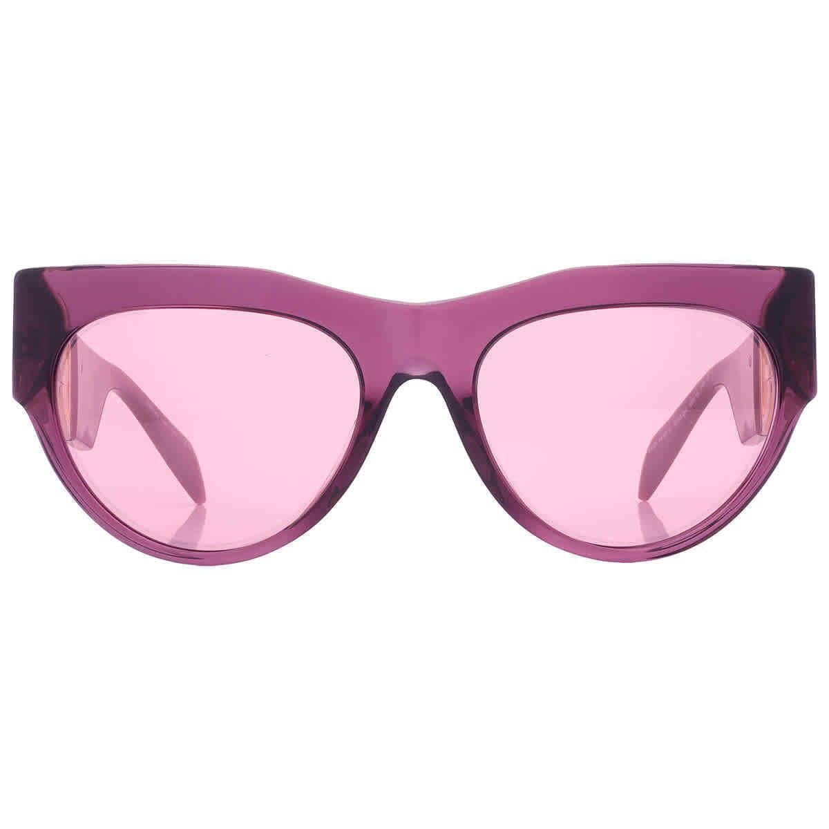 Versace Pink Mirrored Cat Eye Ladies Sunglasses VE4440U 5263A4 56 VE4440U 5263A4