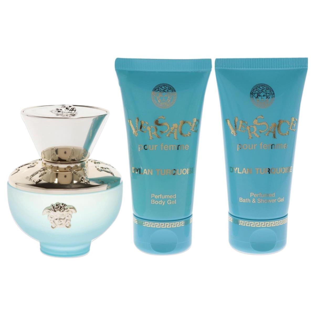 Versace Ladies Dylan Turquoise Gift Set Fragrances 8011003873463