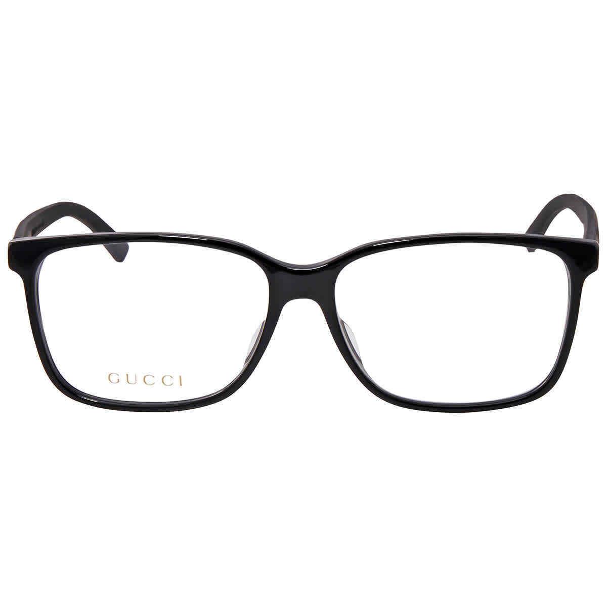 Gucci Clear Demo Square Men`s Eyeglasses GG0426OA-005 58 GG0426OA 005 58