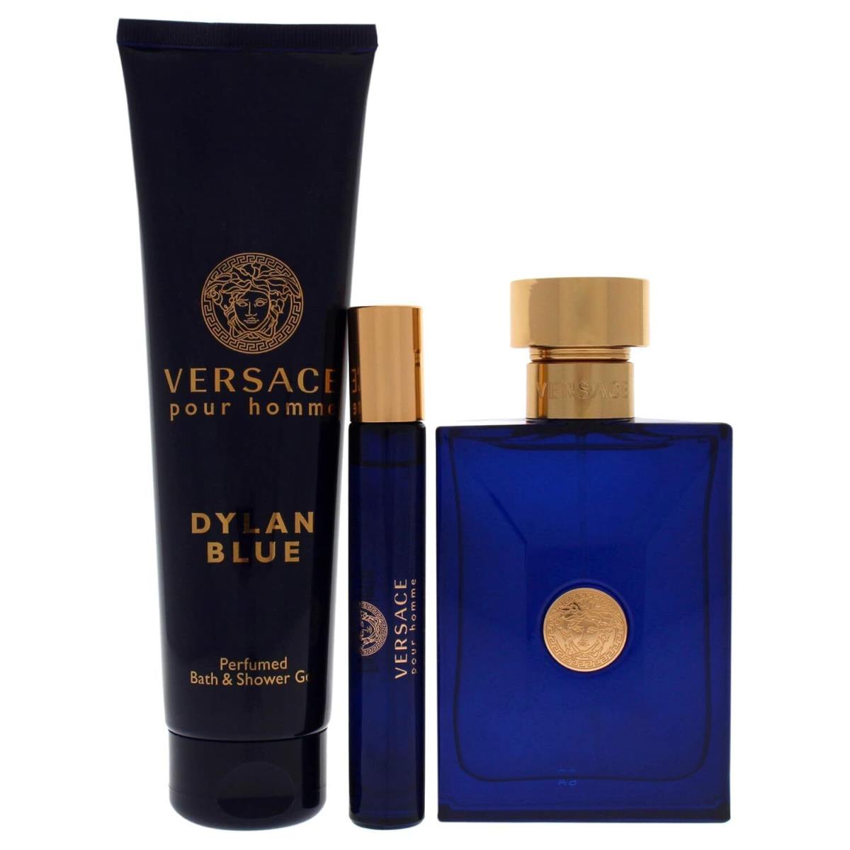 Versace Men`s Dylan Blue Gift Set Fragrances 8011003854554