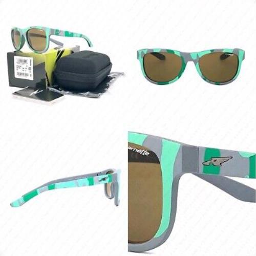 Arnette Class Act AN4222 235187 Matte Camo Green W/dark Brown 54mm Sunglasses