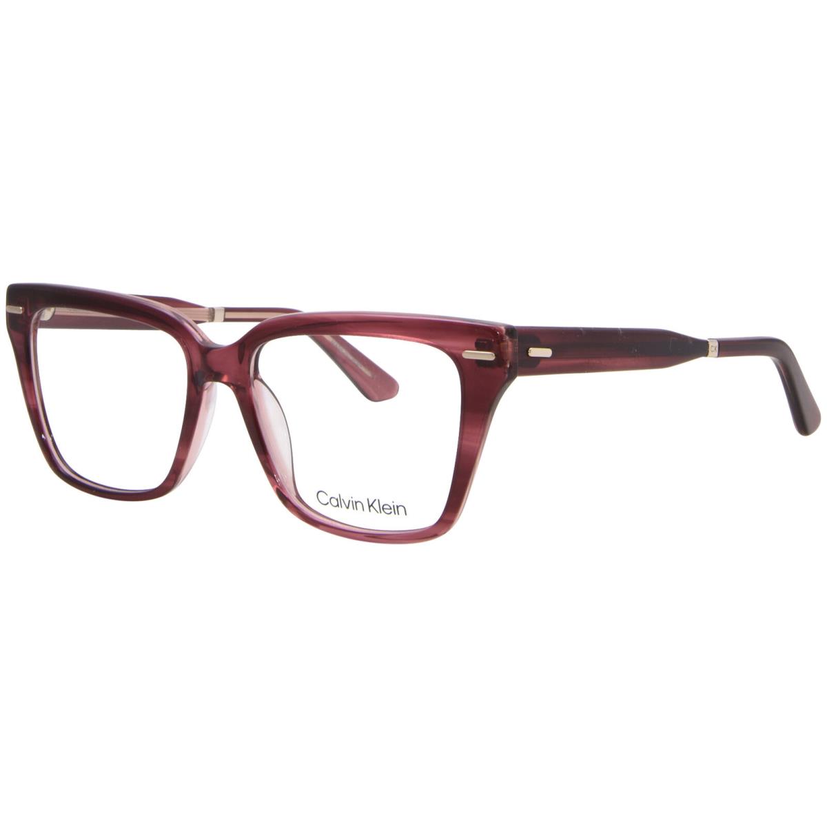 Calvin Klein CK22539 609 Eyeglasses Women`s Burgundy Havana Full Rim 54mm