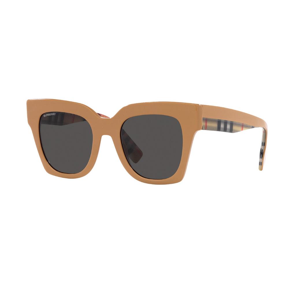 Burberry BE4364 404287 49 Beige/dark Grey Women Sunglasses