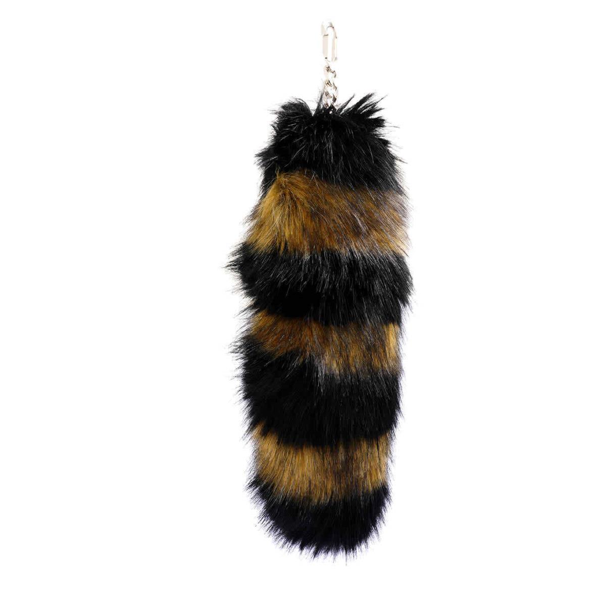 Burberry Striped Fur Tail Charm 8021628