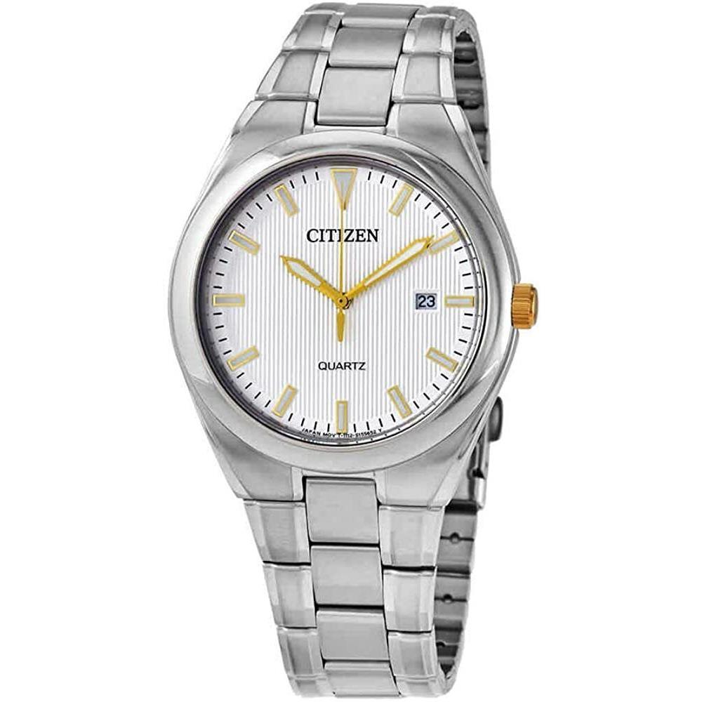 Citizen BI0959-56A Two Tone White Dial Mens Casual Dress Watch