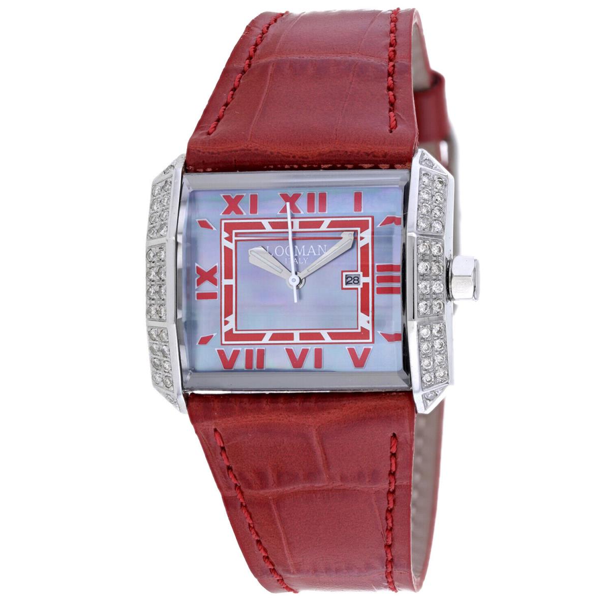Locman Women`s Classic Mother of Pearl Dial Watch - 232GRAYDC/RDLE by Locman Italy