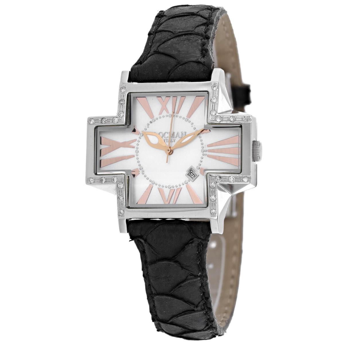 Locman Women`s Diamond Plus Mother of Pearl Dial Watch - 181SMOPWHD/BKKF by Locman Italy