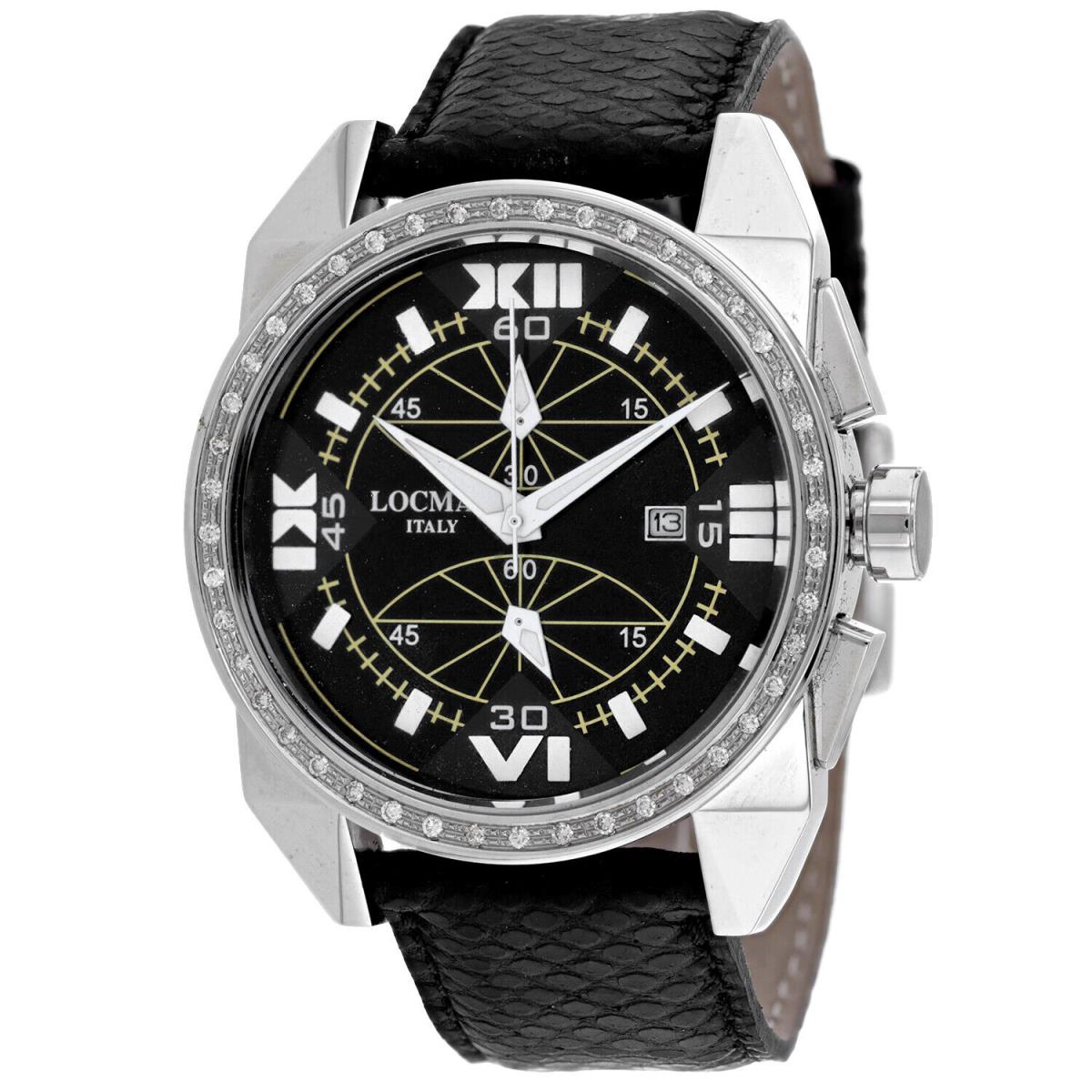 Locman Men`s Cavallo Pazzo Black Dial Watch - 161MOPSKDC/SKKS