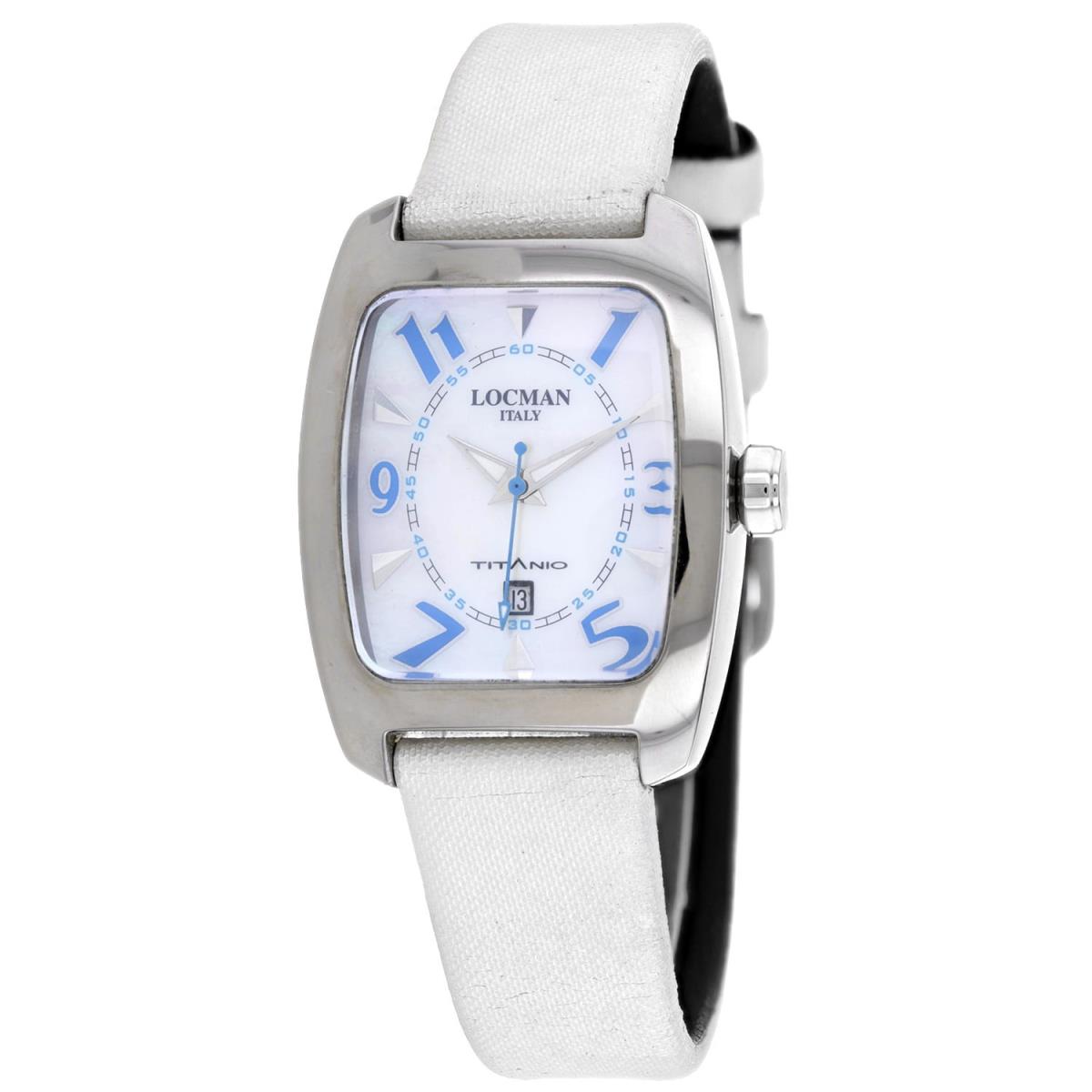 Locman Women`s Titanio Mother of Pearl Dial Watch - 483MOPSK/SS by Locman Italy