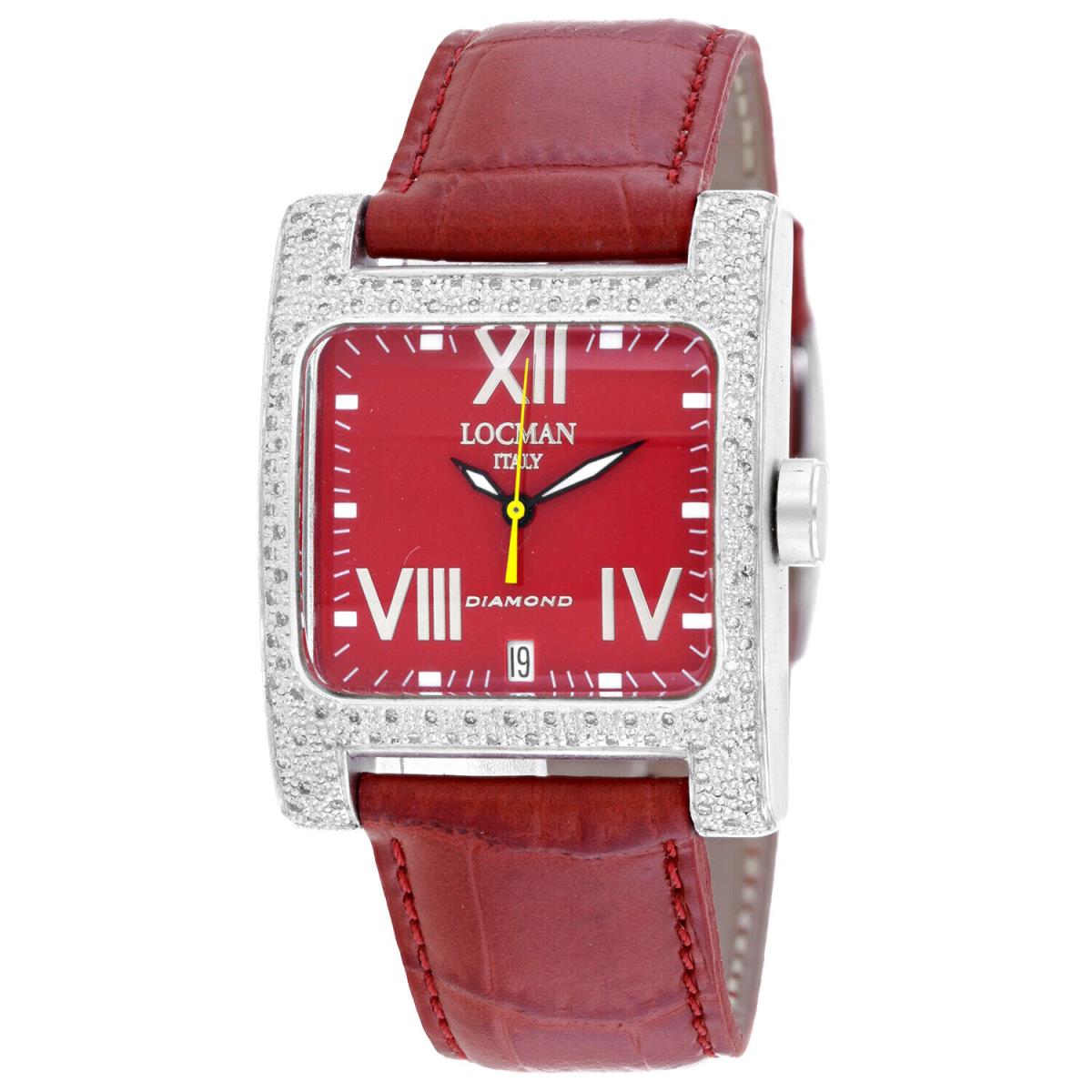 Locman Women`s Classic Red Dial Watch - 431RD2D/RD LE by Locman Italy