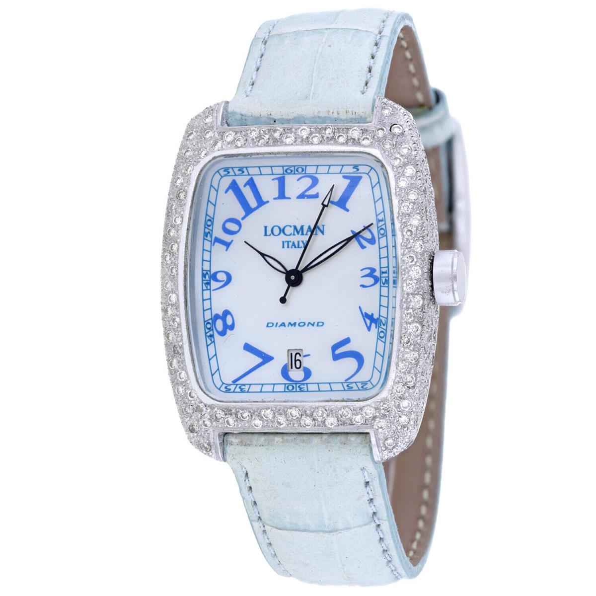 Locman Women`s Classic White Dial Watch - 488MOPBL2DC/SK